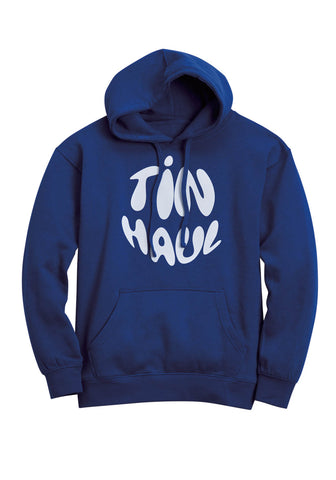 Tin Haul Womens Bubble Logo Royal Blue Cotton Blend Hoodie