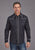 Stetson Mens Vintage Piping Black Poly/Rayon L/S Shirt