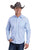 Stetson Mens Pinpoint Oxford Blue 100% Cotton L/S Shirt