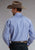 Stetson Mens Candy Stripe Periwinkle 100% Cotton L/S Shirt