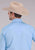 Stetson Mens Fine Line Stripe Blue 100% Cotton L/S Shirt
