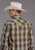 Stetson Mens Sand Dobby Plaid Brown 100% Cotton L/S Shirt