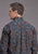Stetson Mens 2230 Vintage Paisley Blue 100% Cotton 1 Pkt L/S Shirt