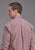 Stetson Mens Ruby Eye Geo Wine 100% Cotton 1 Pkt L/S Shirt