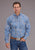 Stetson Mens 2521 Sunrise Paisley Blue 100% Cotton L/S Shirt