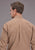 Stetson Mens 2516 Spice Mosaic Brown 100% Cotton 1 Pkt L/S Shirt