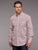 Stetson Mens 2036 Vintage Wine 100% Cotton 1 Pkt L/S Shirt