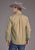 Stetson Mens 2447 Peached Oxford Khaki 100% Cotton 1 Pkt L/S Shirt