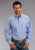 Stetson Mens 898 Candy Stripe Periwinkle 100% Cotton 1 Pkt L/S Shirt