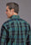 Stetson Mens 2147 Lake Dobby Blue/Green 100% Cotton Btn L/S Shirt