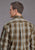 Stetson Mens Sand Dobby Plaid Brown 100% Cotton 1 Pkt L/S Shirt