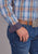 Stetson Mens 2511 Sunrise Dobby Blue 100% Cotton 1 Pkt L/S Shirt