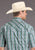 Stetson Mens 2397 Vintage Plaid Turquoise 100% Cotton S/S Shirt