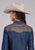 Stetson Womens Southwest Back Yoke Blue Lyocell L/S Shirt