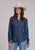 Stetson Womens Southwest Back Yoke Blue Lyocell L/S Shirt