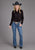 Stetson Womens Mojave Print Black 100% Rayon L/S Blouse