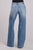 Stetson Womens Midrise Wide Leg Seam Down Medium Wash Cotton Blend Jeans