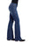 Stetson Womens 816 Classic Bootcut Blue Cotton Blend Plain Back Jeans