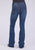 Stetson Womens 921 High Waist Flare Dark Wash Cotton Blend Seamed Back Jeans