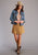 Stetson Womens Button Front Gored Saddle Brown Lamb Suede Skirt