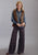 Stetson Womens Chevron Print Brown Rayon/Spandex Trousers