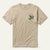 Stetson Unisex Cowboy Hat Tip on Horse Khaki 100% Cotton S/S T-Shirt