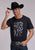 Stetson Unisex Cowboy Accessories Black 100% Cotton S/S T-Shirt