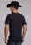 Stetson Unisex Cowboy Accessories Black 100% Cotton S/S T-Shirt