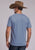 Stetson Unisex Buffalo Western Wear Blue 100% Cotton S/S T-Shirt