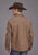 Stetson Mens Herringbone Jacket Brown Poly/Wool L/S Shirt