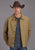 Stetson Mens Solid Canvas Camel Cotton Blend Cotton Jacket