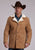 Stetson Mens Rugged Brown Shearling Jacket