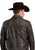 Stetson Mens Button Front Dark Brown Leather Jacket