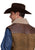 Stetson Mens Contrast Yoke Chocolate/Tan Suede Leather Vest