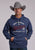 Stetson Mens Westernwear USA Heather Navy Poly/Rayon Hoodie