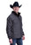 Stetson Mens Herringbone Fleece Bonded Charcoal Poly/Spandex Fleece Jacket