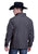 Stetson Mens Herringbone Fleece Bonded Charcoal Poly/Spandex Fleece Jacket