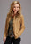 Stetson Womens Unlined Snap Front Brown Suede Leather Jacket