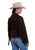 Stetson Womens Moto Style Fringe Brown Suede Leather Jacket