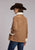 Stetson Womens Barn Coat Beige Shearling Leather Jacket
