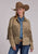 Stetson Womens Button Fringe Bone Suede Leather Jacket
