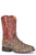 Stetson Mens Predator Brown/Red Pirarucu Cowboy Boots