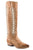 Stetson Womens Johnnie Gold Calf Leather Cowboy Boots