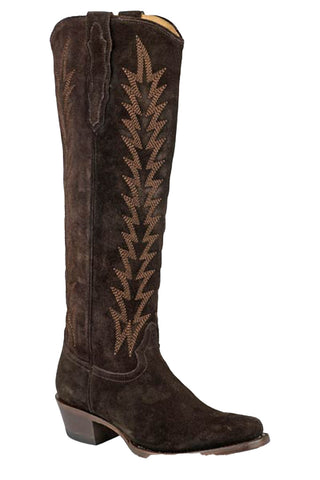 Stetson Womens Loretta Boots Brown Suede Fashion Boots