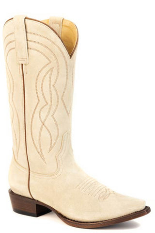 Stetson Womens The Great Collaboration Tan Leather Cowboy Boots