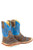 Tin Haul Infant Unisex No Fences Herd Sole Blue/Brown Leather Cowboy Boots