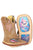 Tin Haul Infant Girls Pretty in Pink Teething Brown/Pink Leather Cowboy Boots