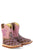 Tin Haul Infant Girls Cowgirl Twister Pony Purple/Brown Leather Cowboy Boots