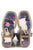 Tin Haul Kids Unisex Awesome Aztec Bull Skull Brown/Blue Leather Cowboy Boots