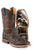 Tin Haul Mens Check Me Out Brown/Blue Leather Cowboy Boots